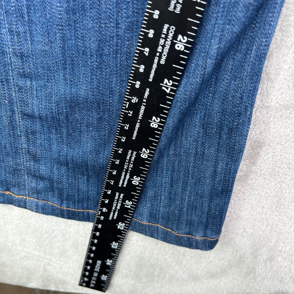 Hudson Beth Baby Bootcut Jeans Womens 29 Blue Solid Stretch‎ Flap Pocket Denim - Picture 7 of 16